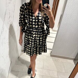 Sea New York Black and Tan Dress